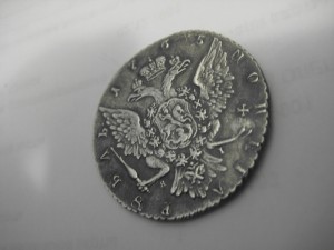 Рубль отличный 1765 ЯI