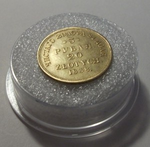 ЗОЛОТО  3 РУБЛЯ 20 ZLOTYCH 1838г. МW  -!!!RRR!!!-