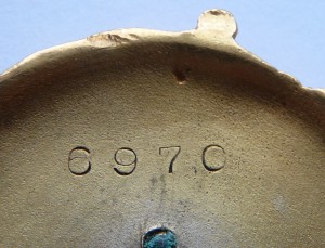 Орден Ленина винт № 6970 с № на пятке винта 724