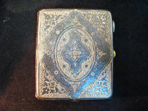 Портсигар "Чененые Узоры" серебро