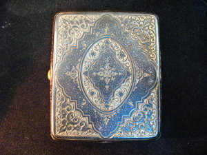 Портсигар "Чененые Узоры" серебро