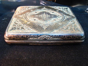 Портсигар "Чененые Узоры" серебро