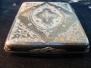 Портсигар "Чененые Узоры" серебро