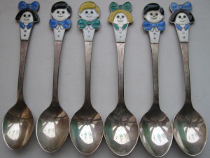 Ложечки с э малью 6 шт. 875пр.