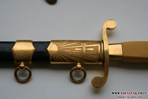 СССР кортик ВВС (авиа) ЗиК 1950 г. №05880 оригинал, позолота