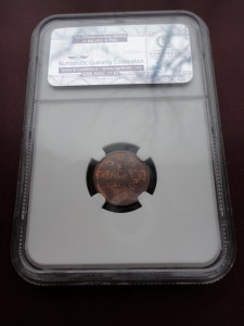 1/2 копейки 1912 MS64 и 1/4 копейки 1899 MS63 в слабах NGC