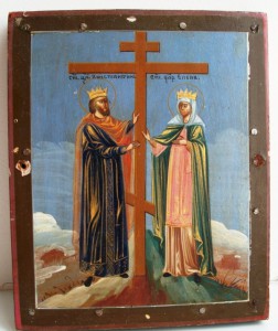 Икона Святые Царь Константин и Царица Елена.