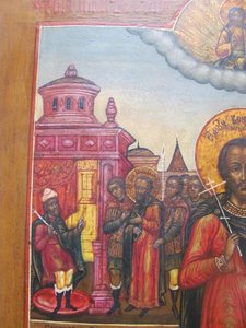мч. Вонифатий в житии, аналой.