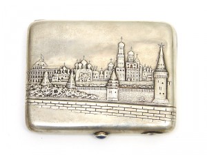 Портсигар с изображением Кремля