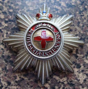 Звезда ордена Св Анны с короной.