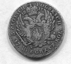 5 злотых 1817 года.