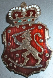 ШИКАРНЫЙ Знак Великое Княжество Финляндское Серебро 84