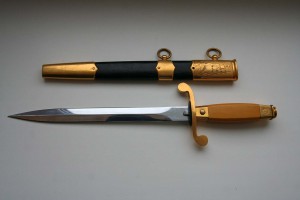 СССР кортик ВМФ 1951 № 6167, родная позолота, ориг.