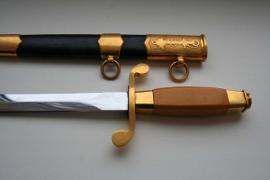 СССР кортик ВМФ 1951 № 6167, родная позолота, ориг.