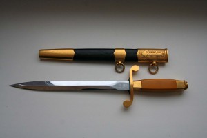 СССР кортик ВМФ 1951 № 6167, родная позолота, ориг.