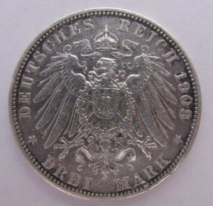 3 марки 1908 Lubeck