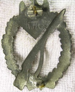 Знак Пехотный штурмовой (атриб как Ernst Muller) в серебре