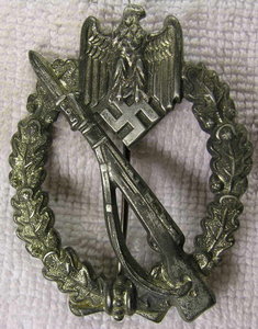 Знак Пехотный штурмовой (атриб как Ernst Muller) в серебре