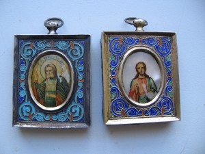 спас ..серафим....серебро эмаль.....