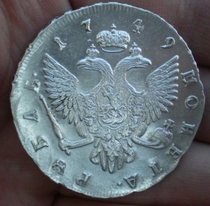 Рубль 1749 СПБ