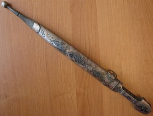 Кинжал серебро, чернь