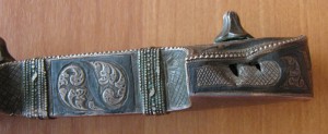 Кинжал серебро, чернь