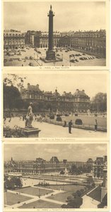 Париж начала ХХ века, 18 чистых открыток.