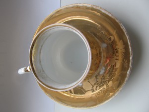 кофейная чашка в золоте КУЗНЕЦОВ.