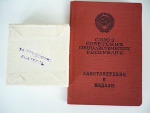Дружба народов+Трудовое отличие с док.
