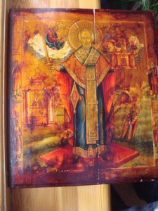 Св.Николай Можайский с предст-ми, анг. хр., чудесами, 1906 г