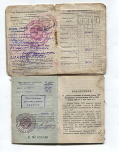 Боевые Славы ,2-я № 9844и 3-я №179591 ,на доках,на разведчик