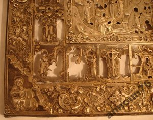 Икона Праздники в Серебре Серебряный Оклад 84 пр. 1870 год