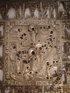 Икона Праздники в Серебре Серебряный Оклад 84 пр. 1870 год