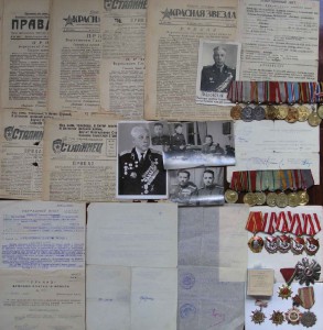 Комплект наград на Павловского