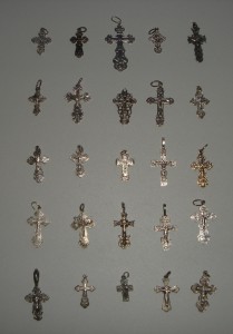 Коллекция крестиков, серебро 458 штук