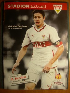 2 програмки и 2 бил. на матч Benfica - Stuttgart 24/02/2011