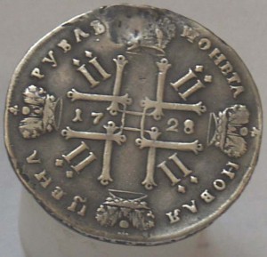 Рубль 1728 г