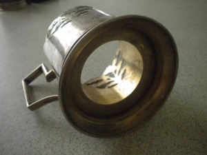 Подстаканник, серебро 875пр.