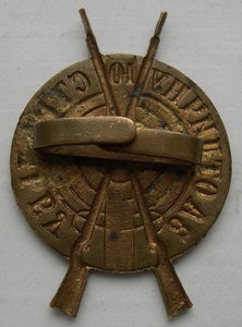 Знак за отличную стрельбу, бронза.