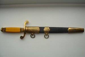 Кортик ВМФ безкнопочник ИМЗ 1946г. позолота