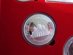 Спецстрой России 5 медалей с храмами в коробке. Люкс!!!