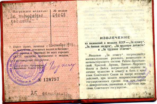 Трудовая доблесть, знак № маленький, на доке
