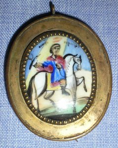 Образок св.Трифон. Финифть.