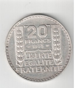 продам монетки - франки, франки, злотые. В серебре.