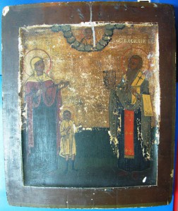 Икона, ковчег. Улитта - Кирик - Василий
