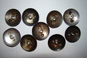 Гайки СЕРЕБРО - 9 шт.