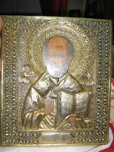 Николай в кованном серебр. окладе !!!