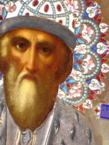 Продажа. Cв. Князь Владимир. Оклад. Эмали.