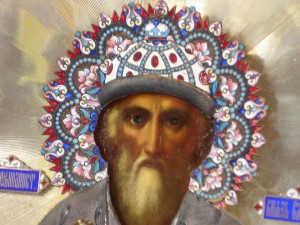 Продажа. Cв. Князь Владимир. Оклад. Эмали.