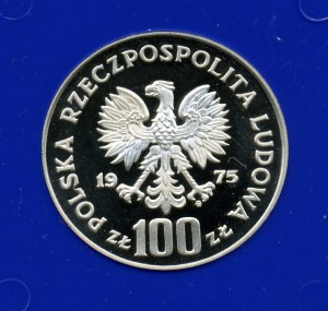 Польша 100 зл. 1975г., серебро